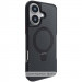 TPU+PC чехол Metal Buttons with Magnetic Safe Carbon Ring для Apple iPhone 16e (6.1") (Черный)