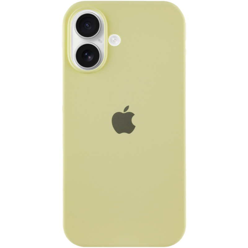 Чохол Silicone Case Full Protective (AA) на Apple iPhone 16 (6.1") (Жовтий / Mellow Yellow)