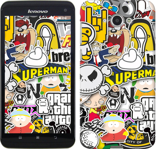 

Чехол Popular logos для Lenovo S930 627935