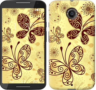 

Чехол Красивые бабочки для Motorola Moto X2 629887