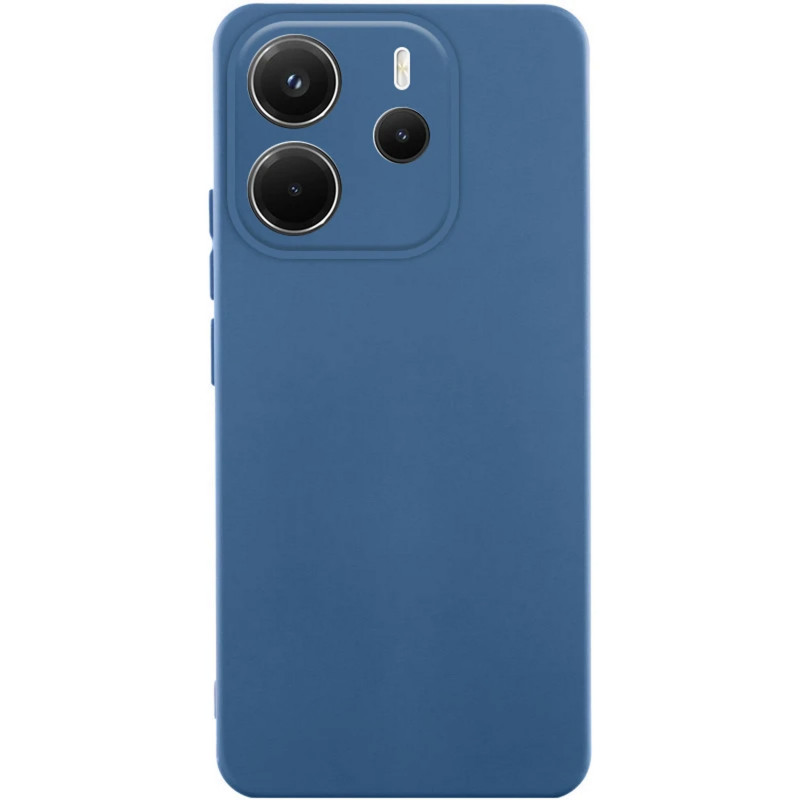 Чехол Silicone Cover Lakshmi Full Camera (AA) для Xiaomi Redmi Note 14 4G (Int. version) (Синий / Navy blue)