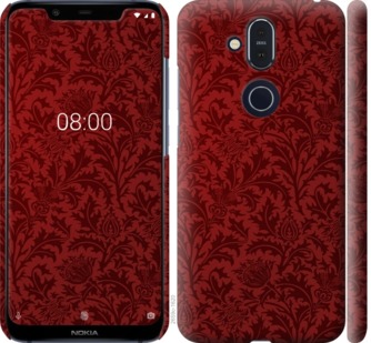 

Чехол Чехол цвета бордо для Nokia 8.1 763852
