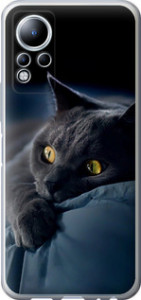 Чохол Димчастий кіт на Infinix Note 12
