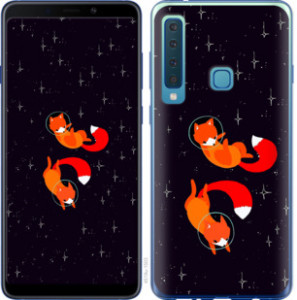 Чехол Лисички в космосе для Samsung Galaxy A9 (2018)