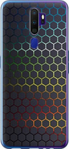 Чехол Переливающиеся соты для Oppo A5 2020