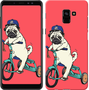 

Чохол Мопс на велосипеді на Samsung Galaxy A8 Plus 2018 A730F 642772