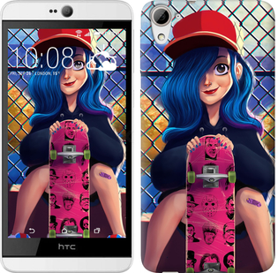 

Чохол Прикольна дівчинка зі скейтбордом на HTC Desire 826 dual sim 618180