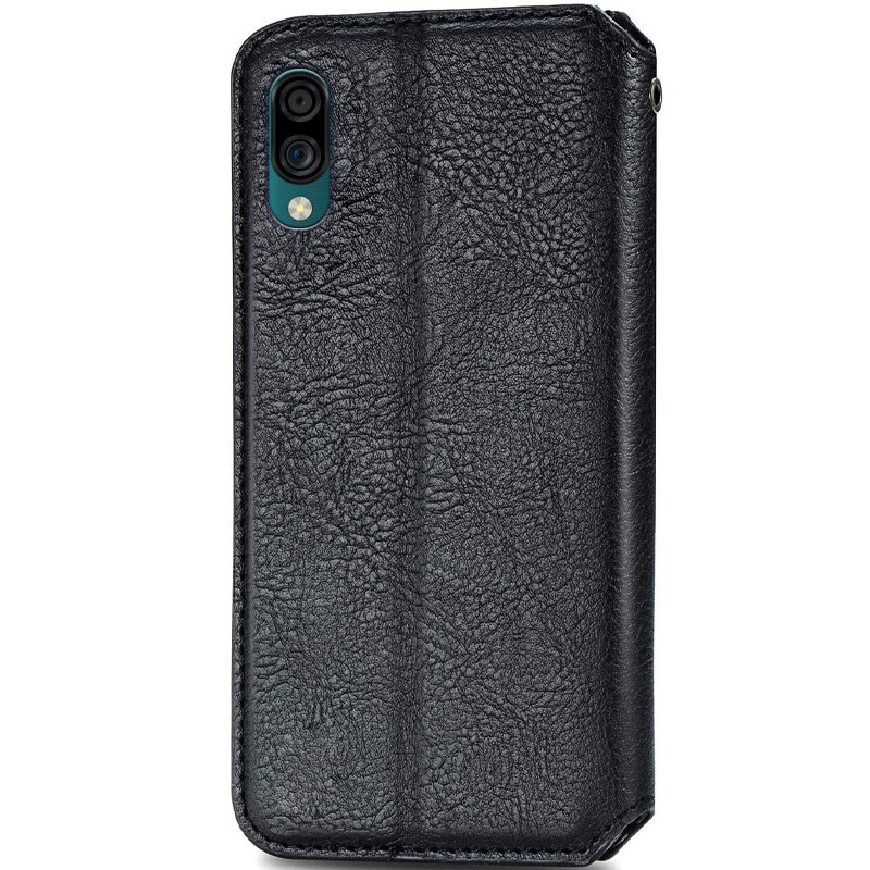 Фото Шкіряний чохол-книжка GETMAN Cubic (PU) на ZTE Blade A5 (2020) (Чорний) в маназині vchehle.ua