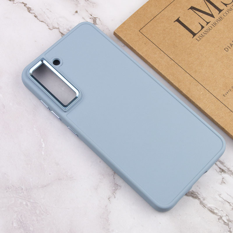 TPU чехол Bonbon Metal Style для Samsung Galaxy S21 FE (Голубой / Mist blue) в магазине vchehle.ua