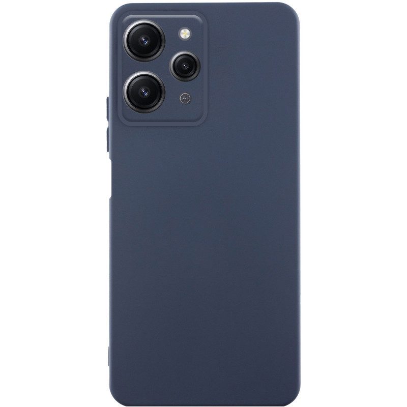 Чехол TPU GETMAN Liquid Silk Full Camera для Xiaomi Redmi 12 (Синий / Midnight Blue)