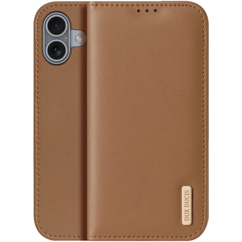 Чохол-книжка Dux Ducis Hivo на Apple iPhone 16 (6.1") (Brown)