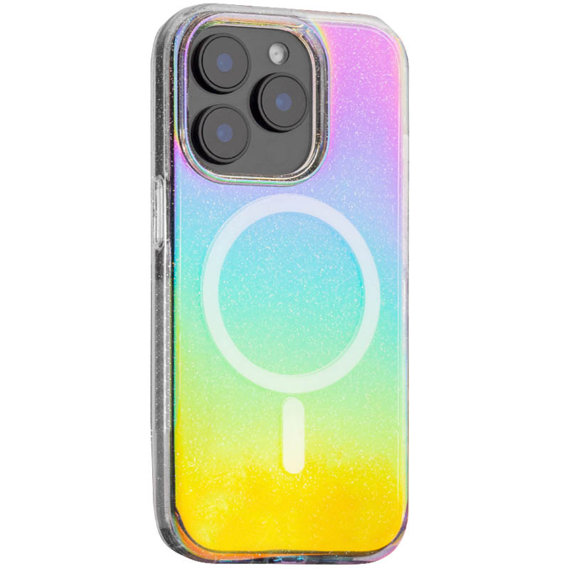 Чехол TPU Galaxy Sparkle (MagFit) для Apple iPhone 15 Pro Max (6.7") (Chroma+Glitter)