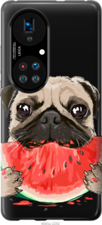 Чехол Мопс и арбуз для Huawei P50