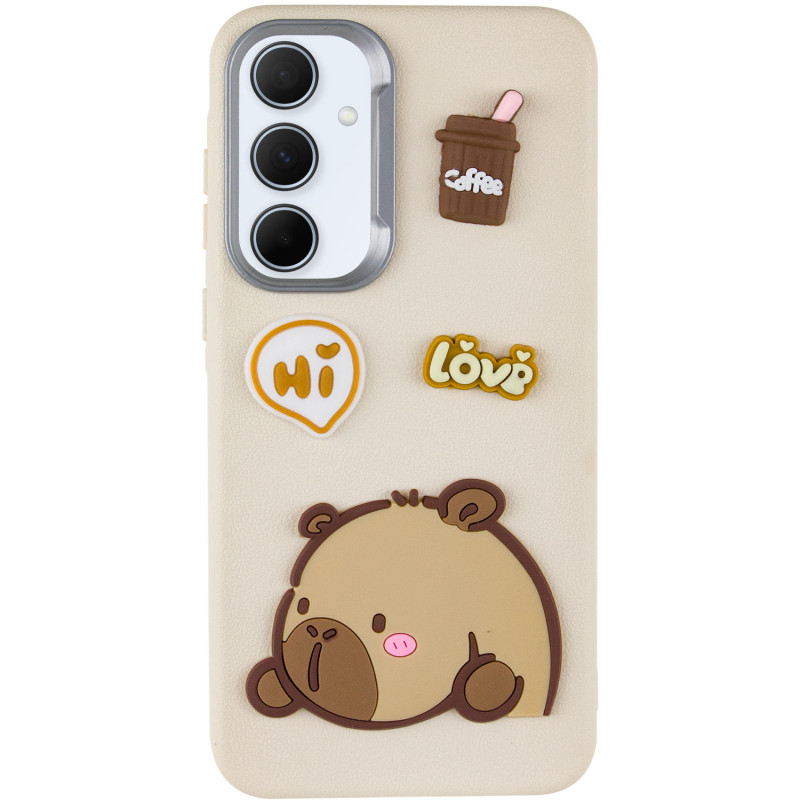 Фото Чехол TPU Leather Toys для Samsung Galaxy A36 5G / A56 5G (Capybara / Sand) на vchehle.ua