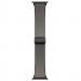 Ремешок Hoco WA34 Basic magnetic buckle silicone leather strap для Apple watch 44/45/46/49mm (Dark Gray)