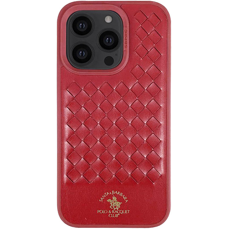 Фото Кожаный чехол Polo Santa Barbara для Apple iPhone 14 Pro (6.1") (Red) на vchehle.ua