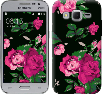 

Чохол Троянди на чорному тлі на Samsung Galaxy Core Prime G360H 546833