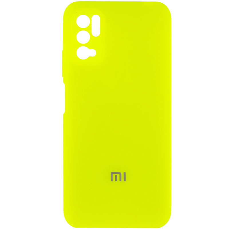 Чохол Silicone Cover Full Camera (AA) Xiaomi Redmi Note 10 5G / Poco M3 Pro (Салатовий / Neon green)