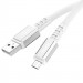 Фото Дата кабель Hoco X85 Strength USB to MicroUSB (1m) (White) в магазине vchehle.ua