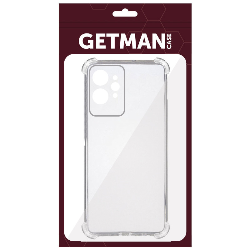 Купить TPU чехол GETMAN Ease logo усиленные углы Full Camera для Realme GT2 (Бесцветный (прозрачный)) на vchehle.ua