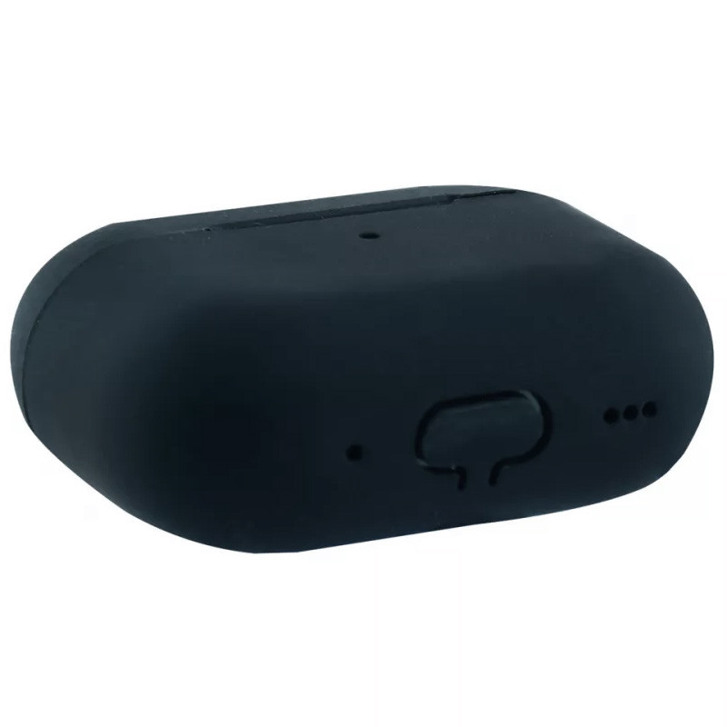 Фото Силиконовый футляр New с карабином для наушников Airpods Pro 2 / Pro (Черный / Black) в магазине vchehle.ua