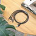 Дата кабель Borofone BX72 USB to 3in1 (1m) (Чорний) в магазині vchehle.ua