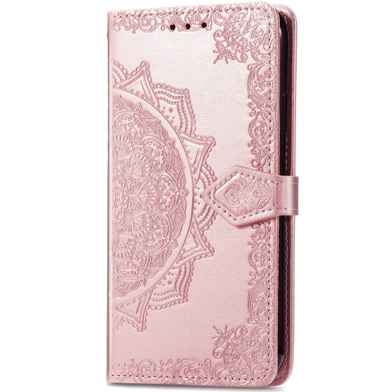 Кожаный чехол (книжка) Art Case с визитницей для Samsung Galaxy A12 / M12 (Розовый)