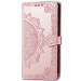 Шкіряний чохол (книжка) Art Case з візитницею на Samsung Galaxy A12 / M12 (Рожевий)
