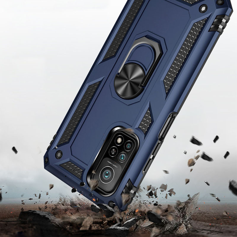 

Ударостійкий чохол Serge Ring for Magnet для Xiaomi Mi 10T (Темно синій) 1101346