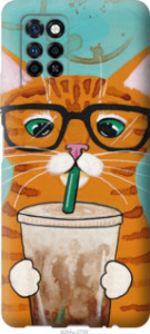 Чохол Зеленоокий кіт в окулярах на Infinix Note 10 Pro