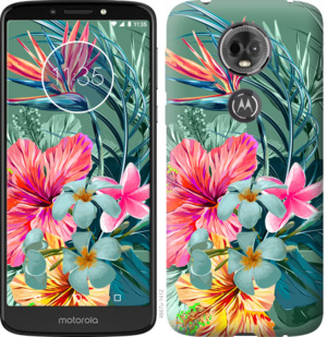 

Чехол Тропические цветы v1 для Motorola Moto E5 Plus 845329