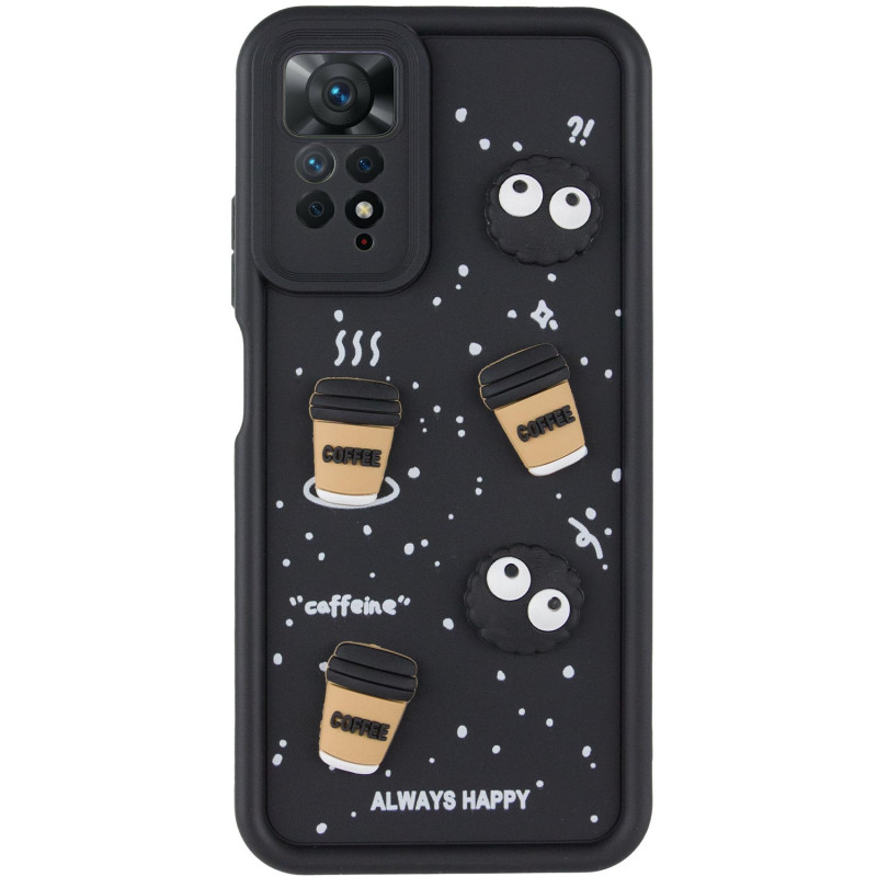 Фото Чохол TPU Toys Case на Xiaomi Redmi Note 11 Pro 4G/5G / 12 Pro 4G (Black / Always Happy) на vchehle.ua