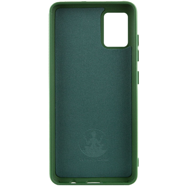 Фото Чохол Silicone Cover Lakshmi (AA) на Samsung Galaxy A51 (Зелений / Dark green) на vchehle.ua