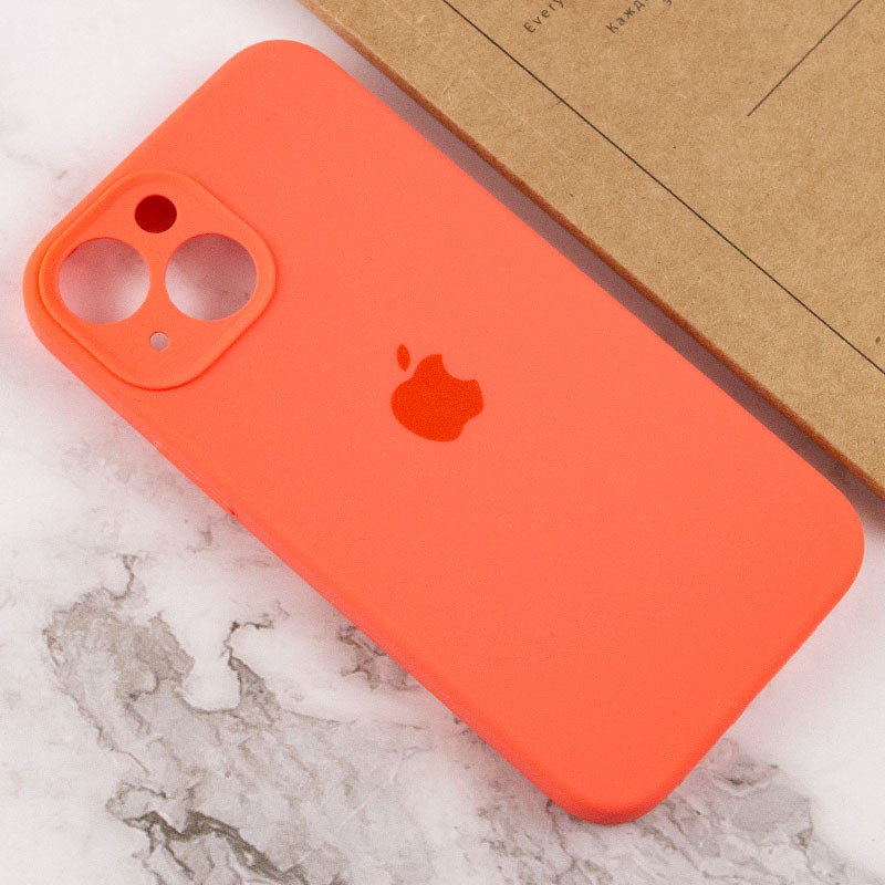 Чохол Silicone Case Full Camera Protective (AA) на Apple iPhone 14 Plus (6.7") (Помаранчевий / Pink citrus) в магазині vchehle.ua