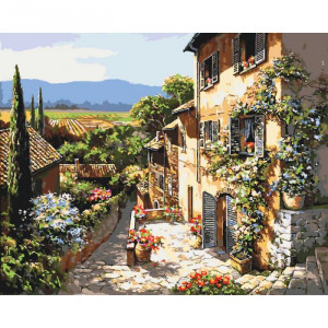 Картина по номерам "Пейзажи Тосканы" KHO2232                                (Разноцветный)