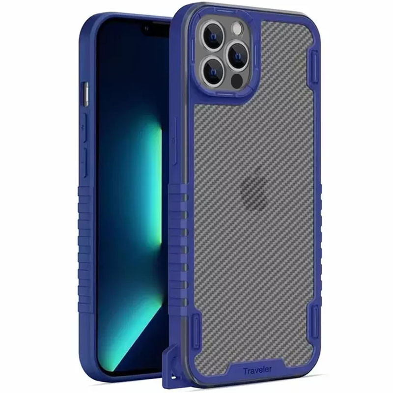 

Чехол TPU+PC TRAVEL Carbon на Apple iPhone 13 Pro (6.1") (Синій) 1239388