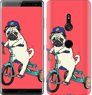 

Чохол Мопс на велосипеді на Sony Xperia XZ3 H9436 690369