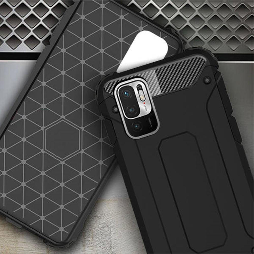 Бронированный противоударный TPU+PC чехол Immortal для Xiaomi Redmi Note 10 5G / Poco M3 Pro 5G (Черный) в магазине vchehle.ua