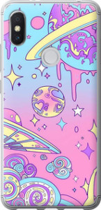 Чехол Розовая галактика для Xiaomi Redmi S2