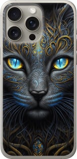 Чохол Узорчата кішка на iPhone 15 Pro Max