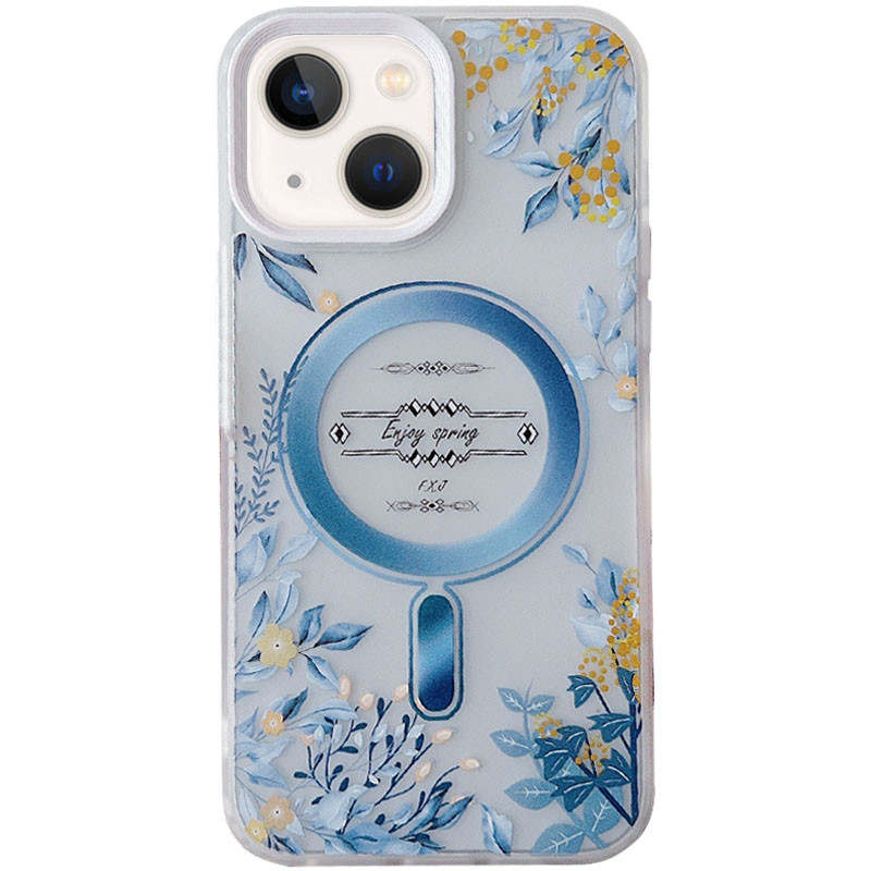 TPU+PC чехол Tenderness with Magnetic Safe для Apple iPhone 14 Plus (6.7") (Enjoy spring)