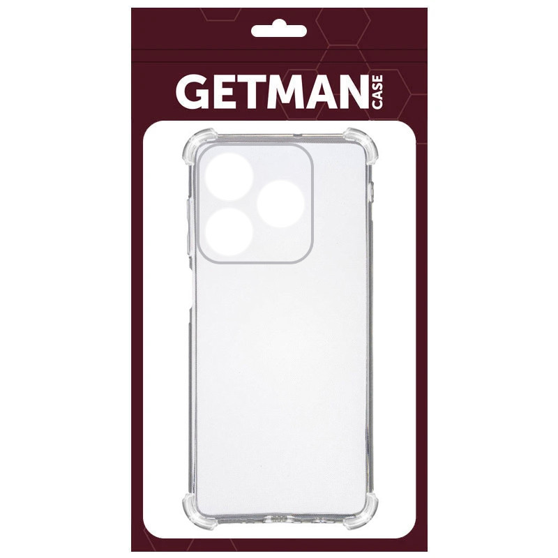 Фото TPU чехол GETMAN Ease logo усиленные углы Full Camera для Realme C61 4G (Бесцветный (прозрачный)) в магазине vchehle.ua