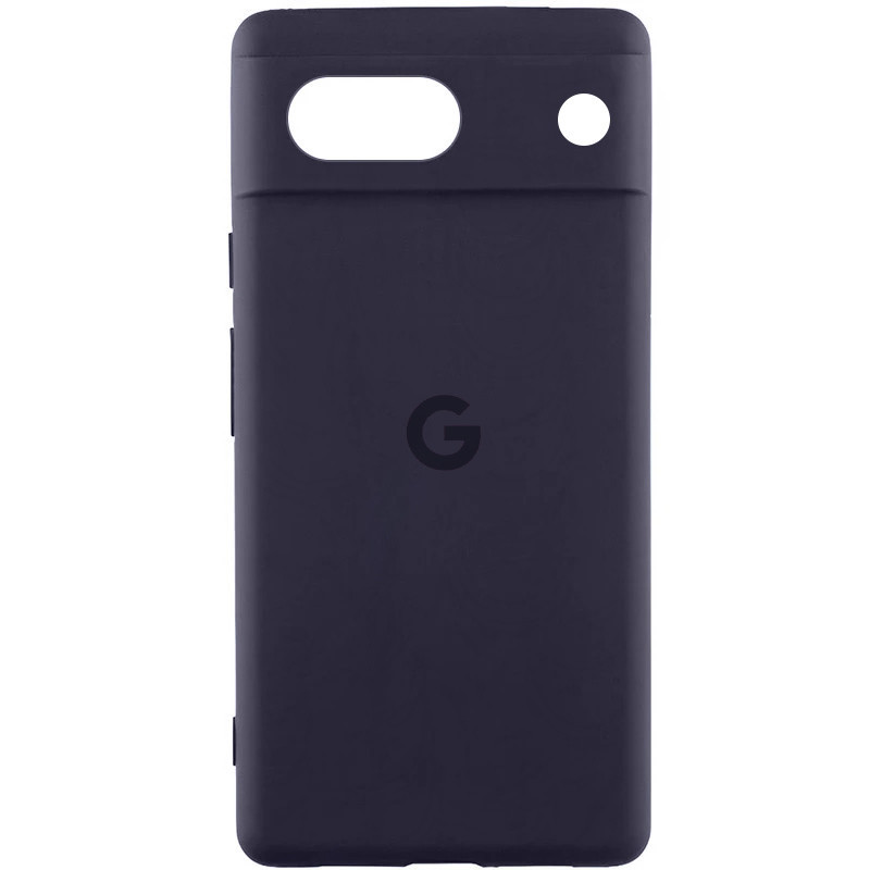 Чехол Silicone Cover Lakshmi Full Camera (AAA) with Logo для Google Pixel 7a (Серый / Dark Gray)