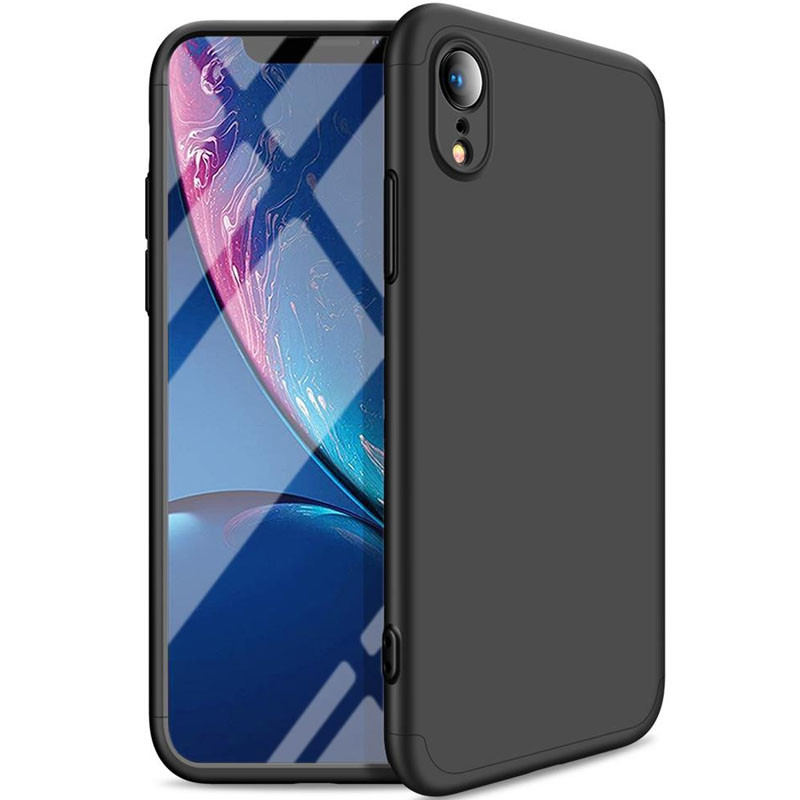 

Пластикова накладка GKK LikGus 360 градусів (орр) на Apple iPhone XR (6.1") (Чорний) 896058