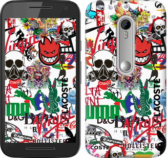 

Чехол Many different logos для Motorola Moto G3 638181