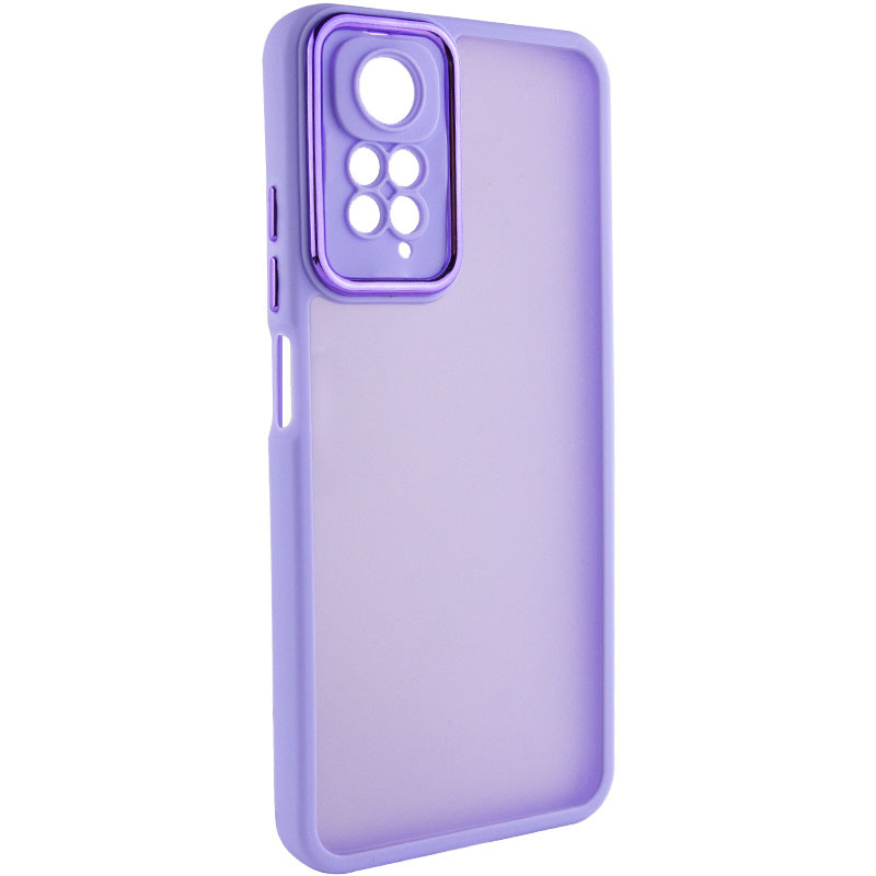 TPU+PC чехол Accent для Xiaomi Redmi Note 11 (Global) / Note 11S (White / Purple)