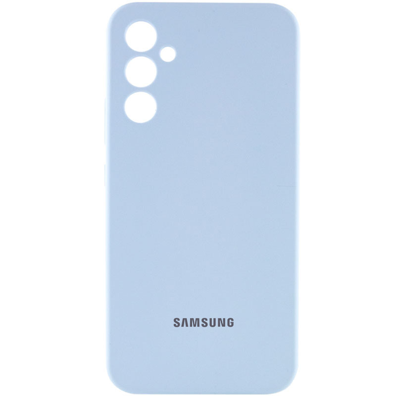 Чохол Silicone Cover Lakshmi Full Camera (AAA) with Logo на Samsung Galaxy S24+ (Блакитний / Sweet Blue)