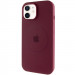 Чехол Silicone Case Full Protective (AA) with Magnetic Safe для Apple iPhone 11 (6.1") (Бордовый / Plum)