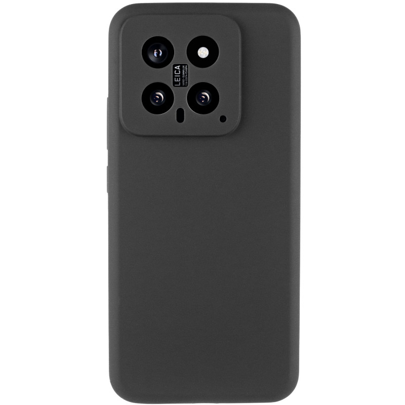 Фото Чехол Silicone Cover Lakshmi Full Camera (AA) для Xiaomi 14 (Черный / Black) на vchehle.ua