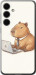 Чехол Funny Capybara CEO Working для Samsung Galaxy S24 FE